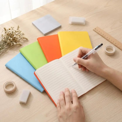 Mini PU Leather Pocket Notebook, Blank Travel Journal