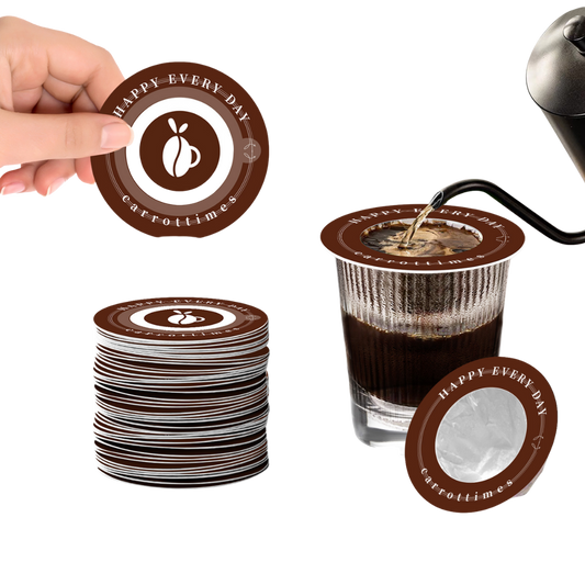 Eco-friendly Disposable Espresso Coffee Filters 50pcs (Brown)