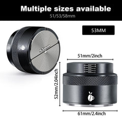 Yarramate 51mm, 53mm, 58mm Espresso Coffee Palm Tamper Black