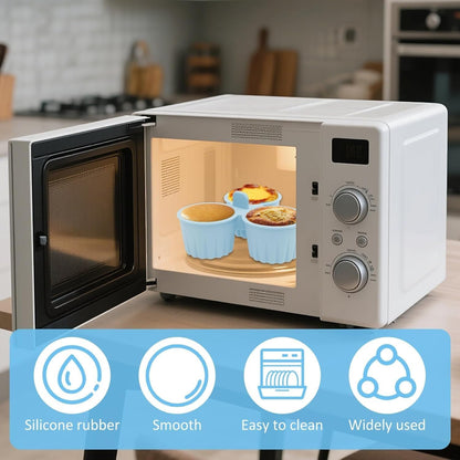 Reusable Silicone Air Fryer Baking Cups, Nonstick Muffin Molds