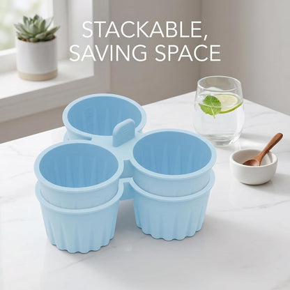 Reusable Silicone Air Fryer Baking Cups, Nonstick Muffin Molds