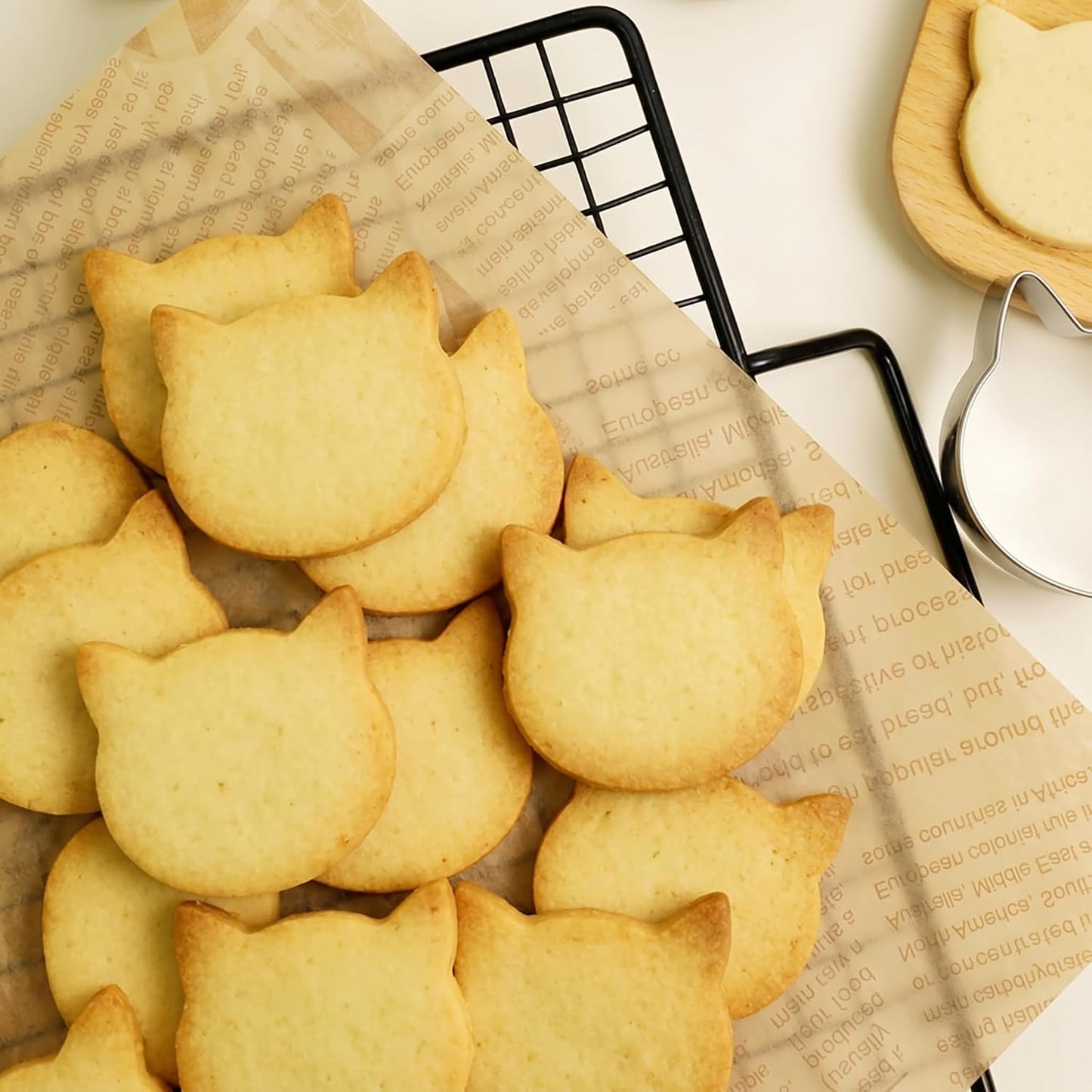 Aluminum Cat Face Cookie Cutter, Baking Mold Tool