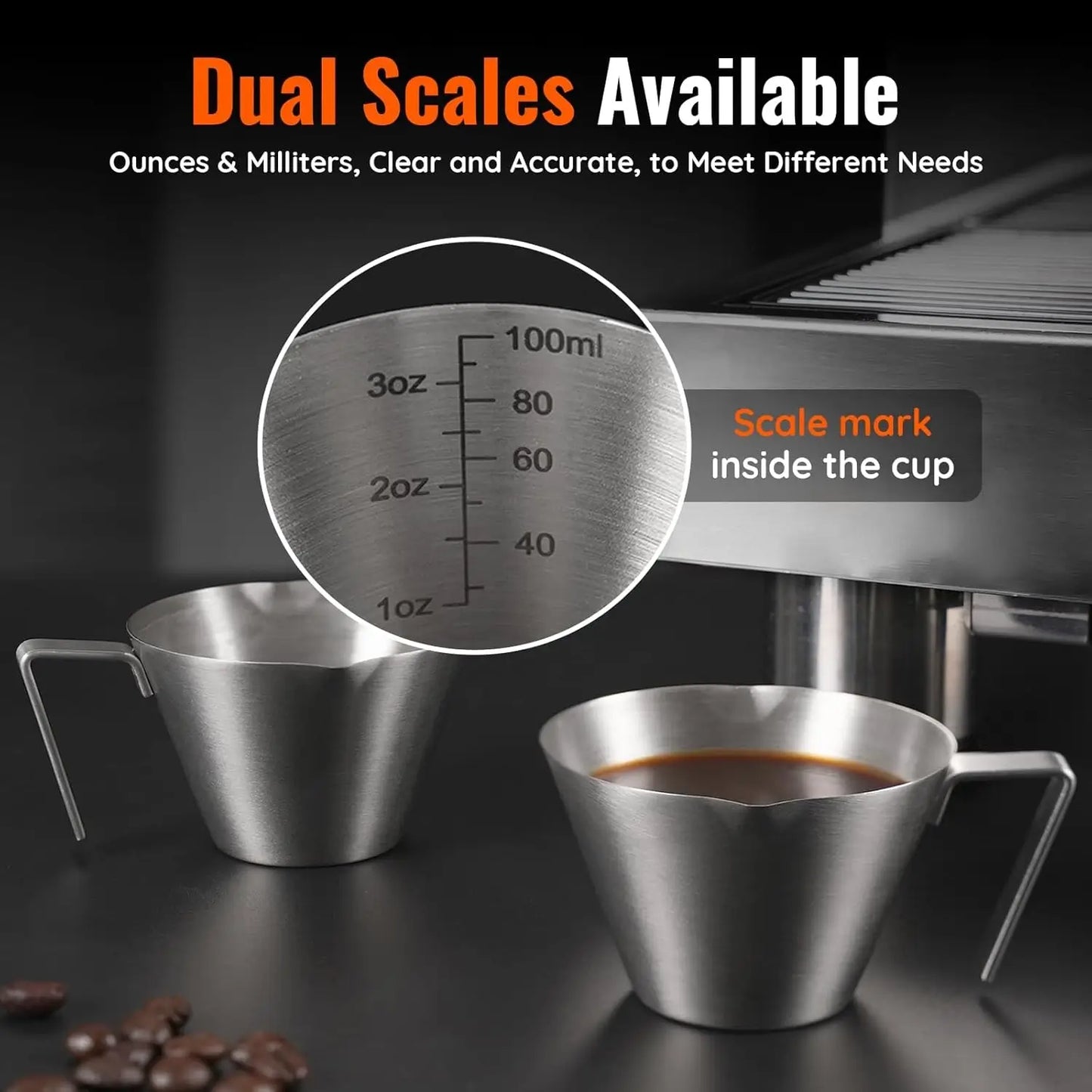Stainless Steel Espresso Shot Cup