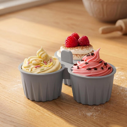 Reusable Silicone Air Fryer Baking Cups, Nonstick Muffin Molds