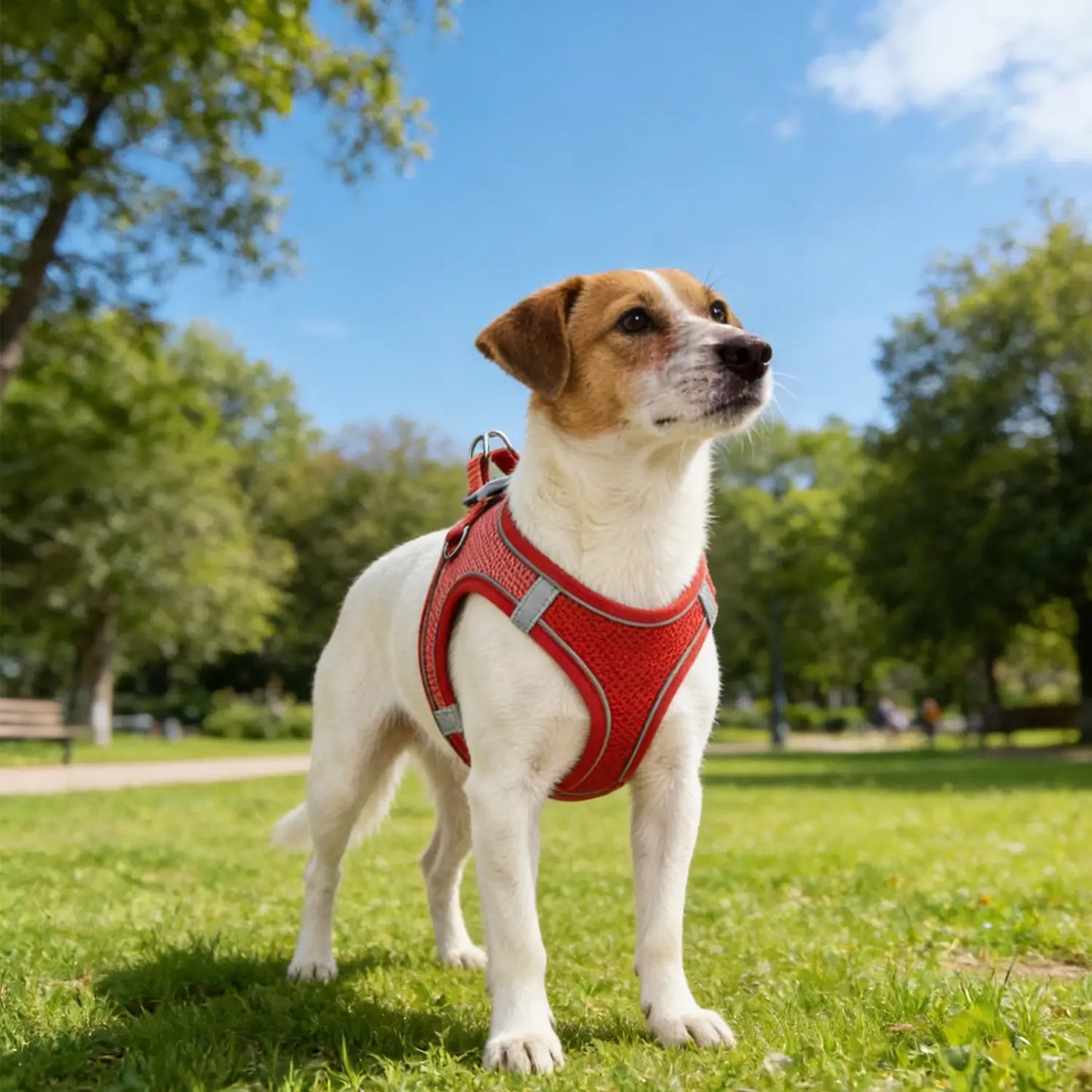 Step-in Mesh Puppy Harness, Soft Padded Reflective Vest for Small Dogs