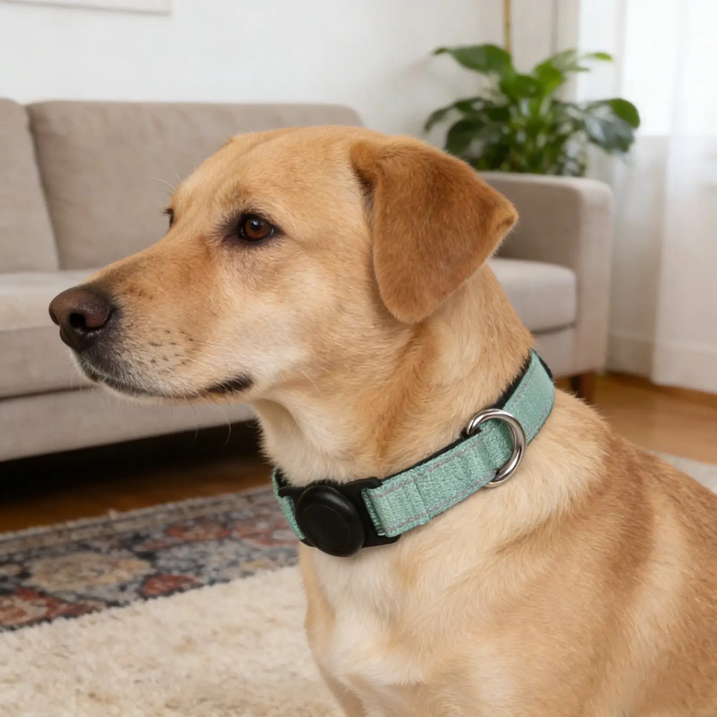 Reflective AirTag Dog Collar with Waterproof Holder