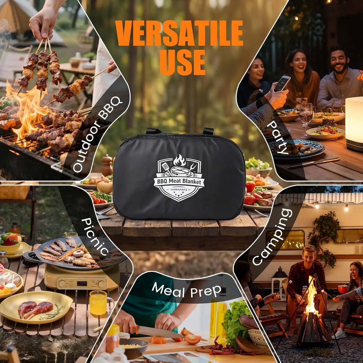 Wiederverwendbare BBQ-Decke mit Metzgerpapier
