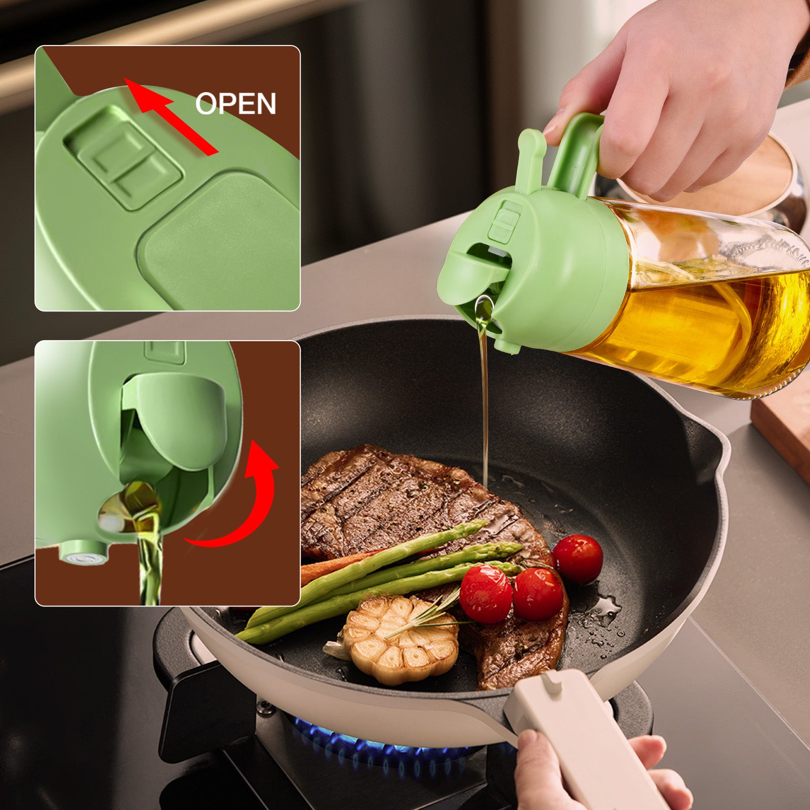 Oil Sprayer Bottle Easy to Open