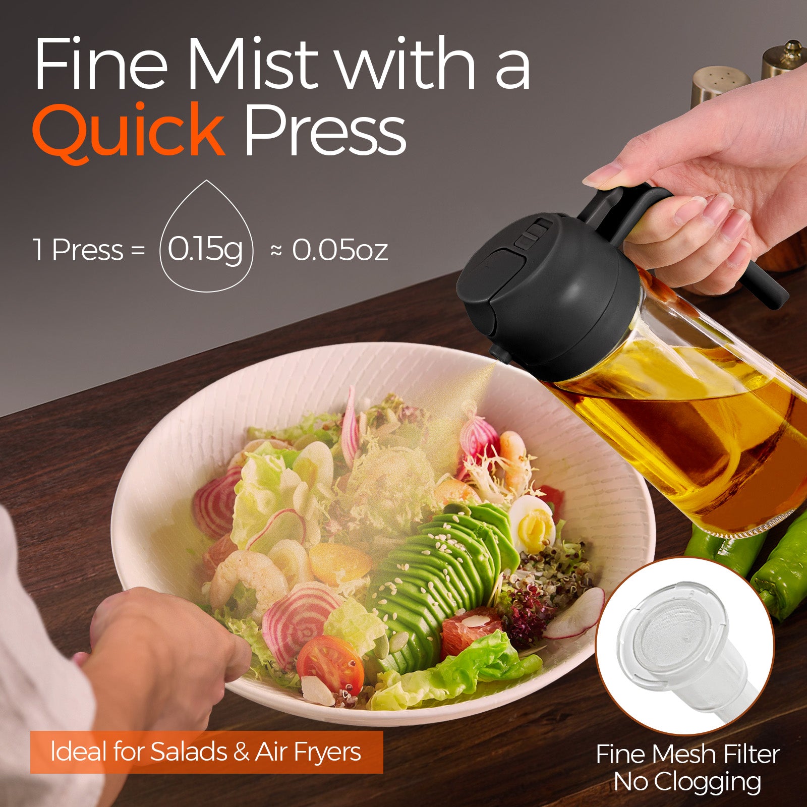 Best Selling 2 in 1 Oil Sprayer Bottle