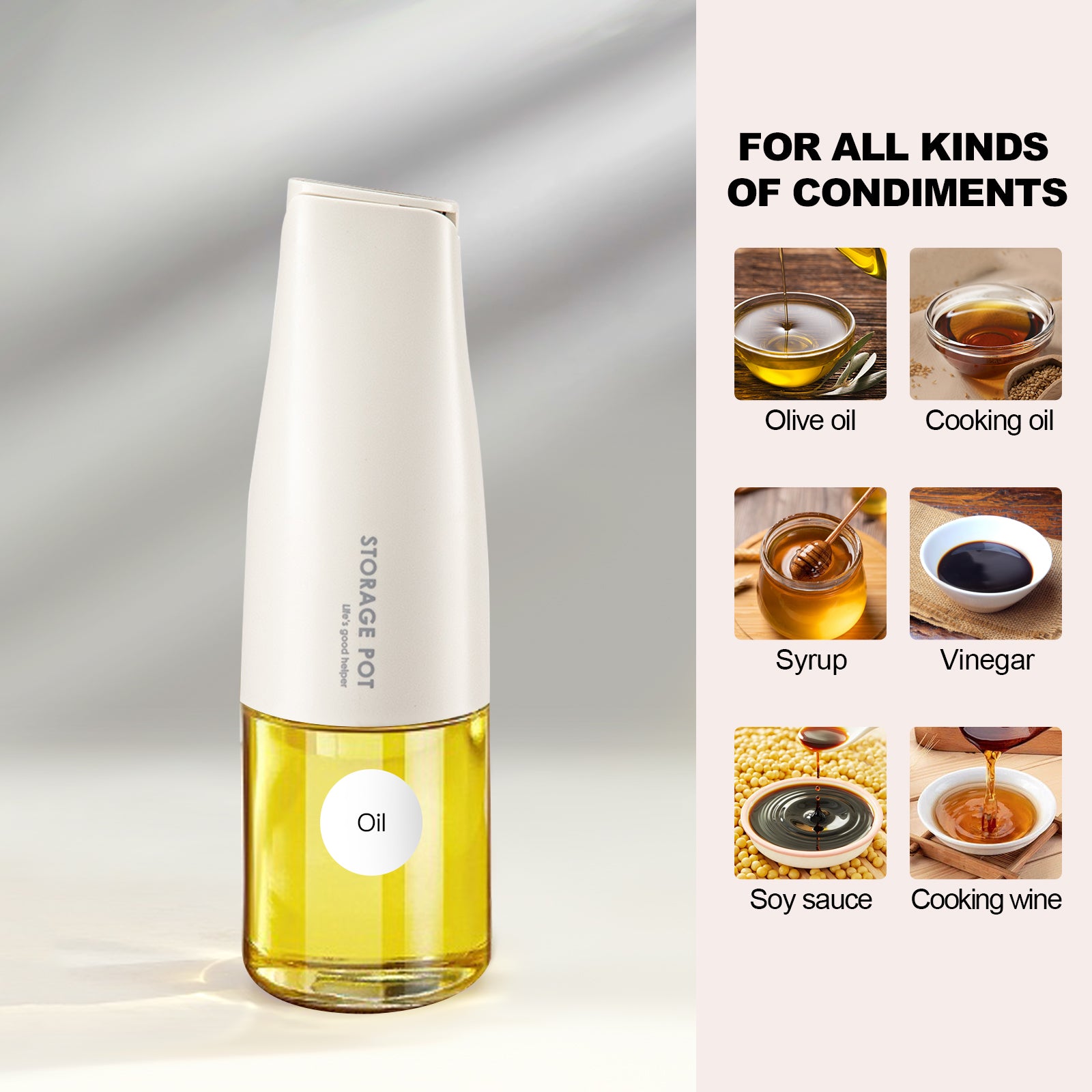 Auto Flip Gravity Olive Oil Dispenser