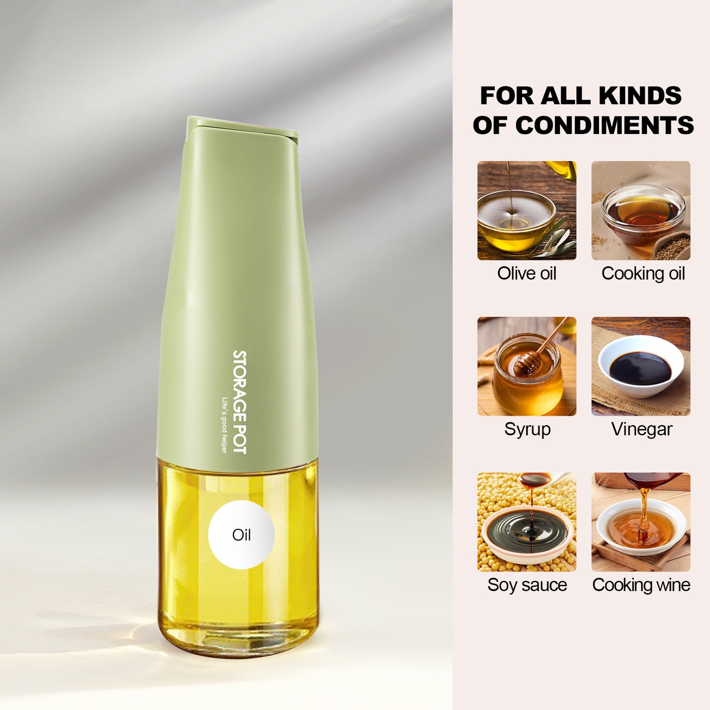 Auto Flip Gravity Olive Oil Dispenser Bottle