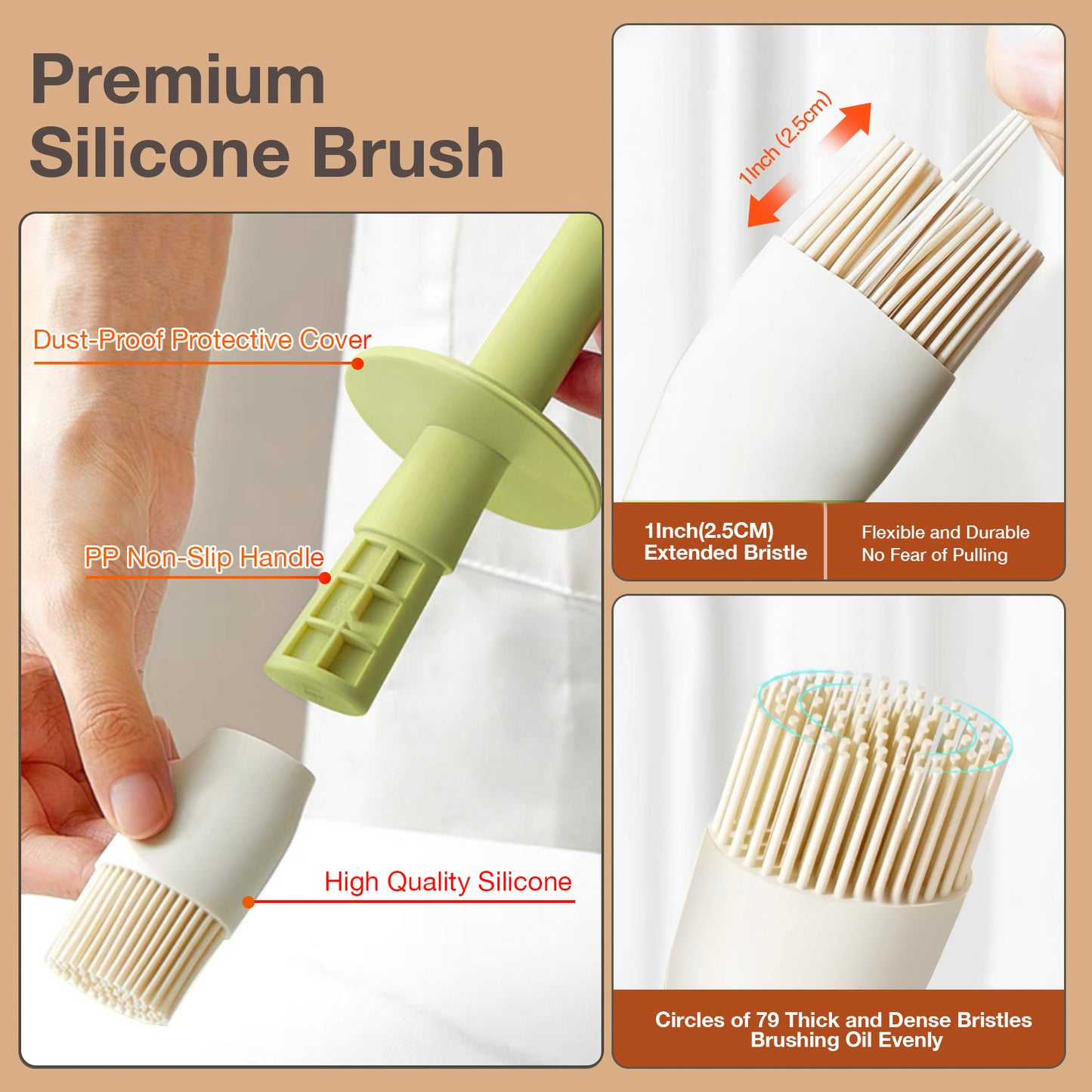 premium silicone brush 