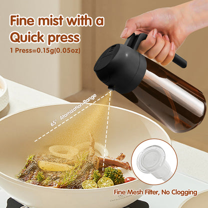 best 2 in 1 glass oil sprayer and dispenser for air fryer