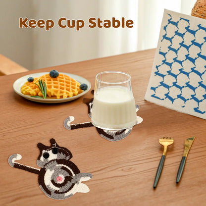 Calico Cat Mug Coaster for Cat Lovers