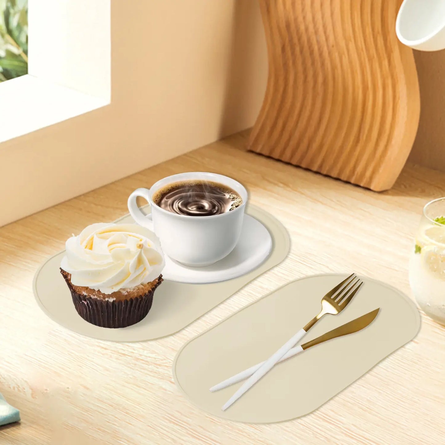 Silicone Coaster Set for Coffee Bar & Home Decor