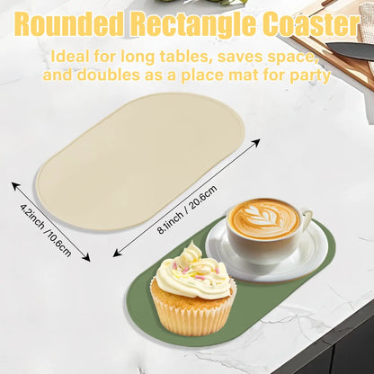Silicone Coaster Set for Coffee Bar & Home Decor