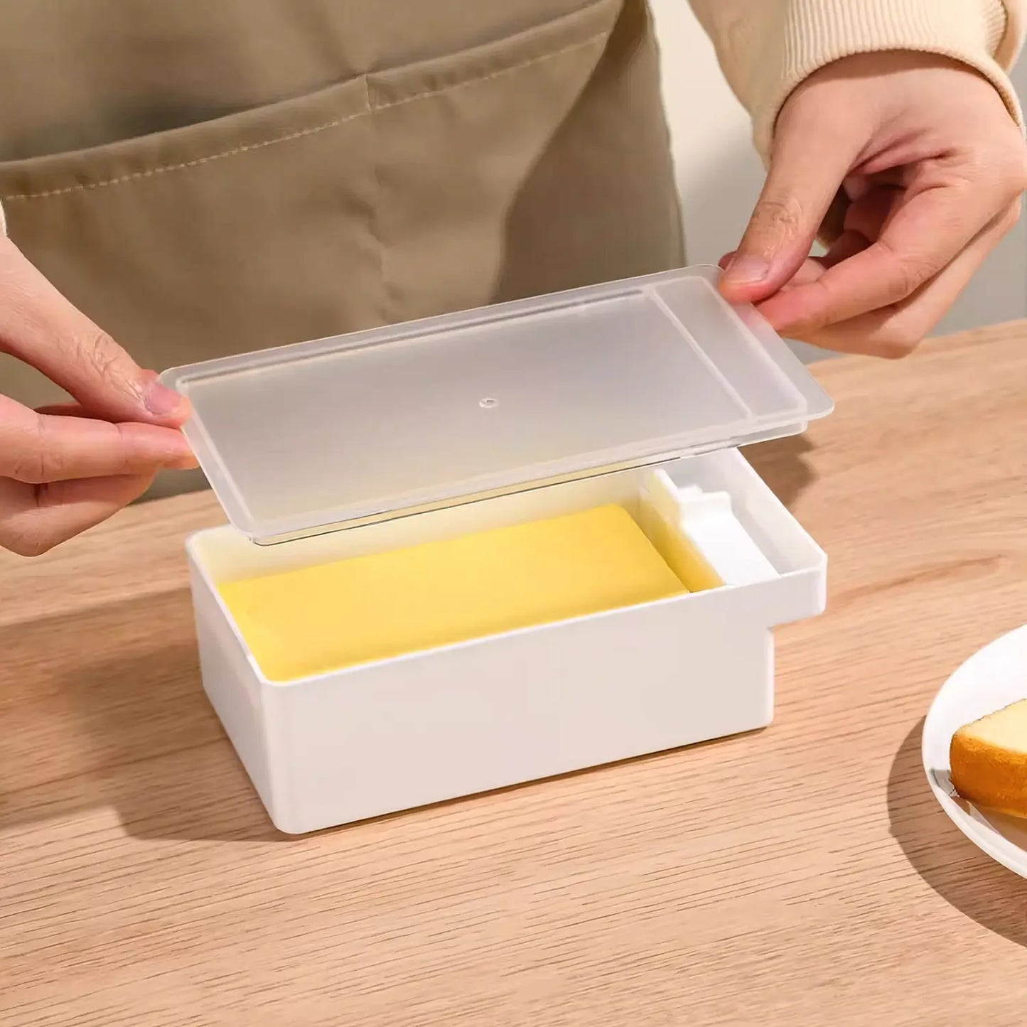 9oz Butter Dish with Lid & Cutter