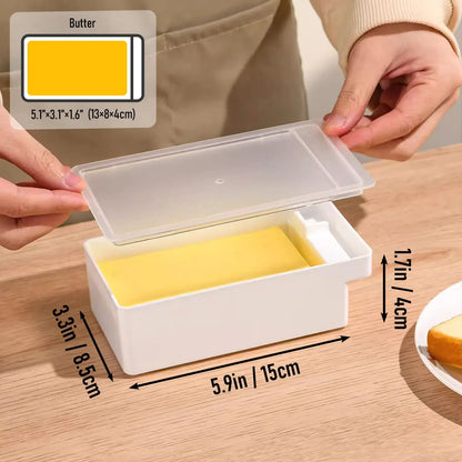 9oz Butter Dish with Lid & Cutter