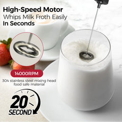 high speed motor milk frother