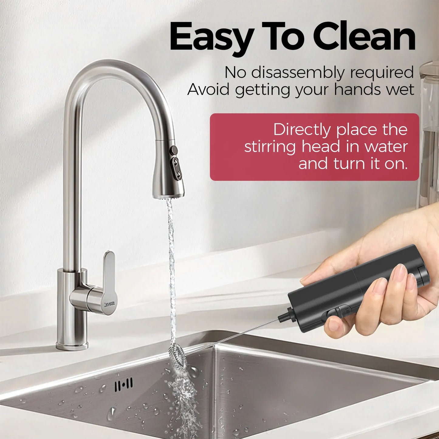 easy to clean milk frother