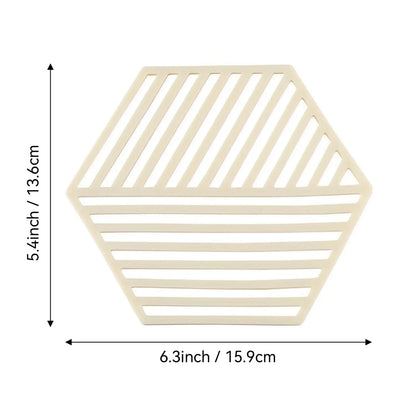 Silicone Table Mats & Coasters Set with Holder