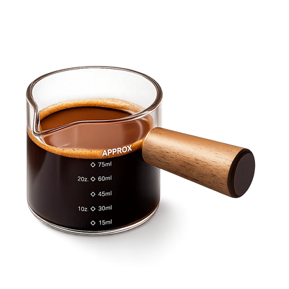 yarramate coffee cup with wood handles