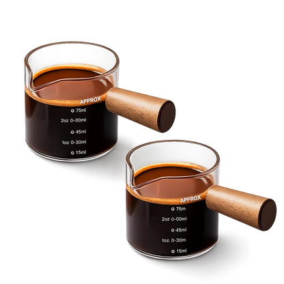 yarramate coffee cup with wood handles