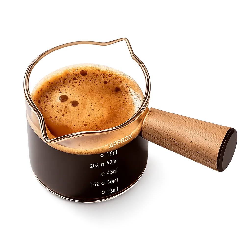 yarramate Double-mouthed coffee cup with wood handles