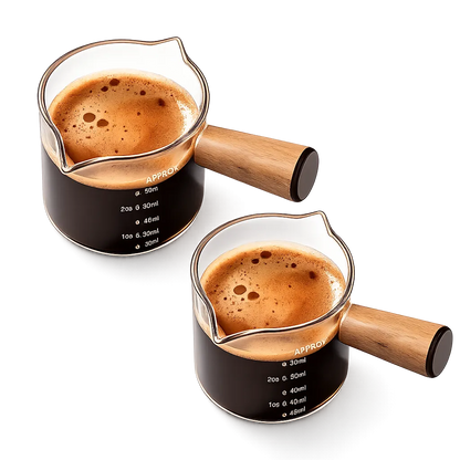 yarramate Double-mouthed coffee cup with wood handles