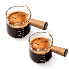 yarramate Double-mouthed coffee cup with wood handles