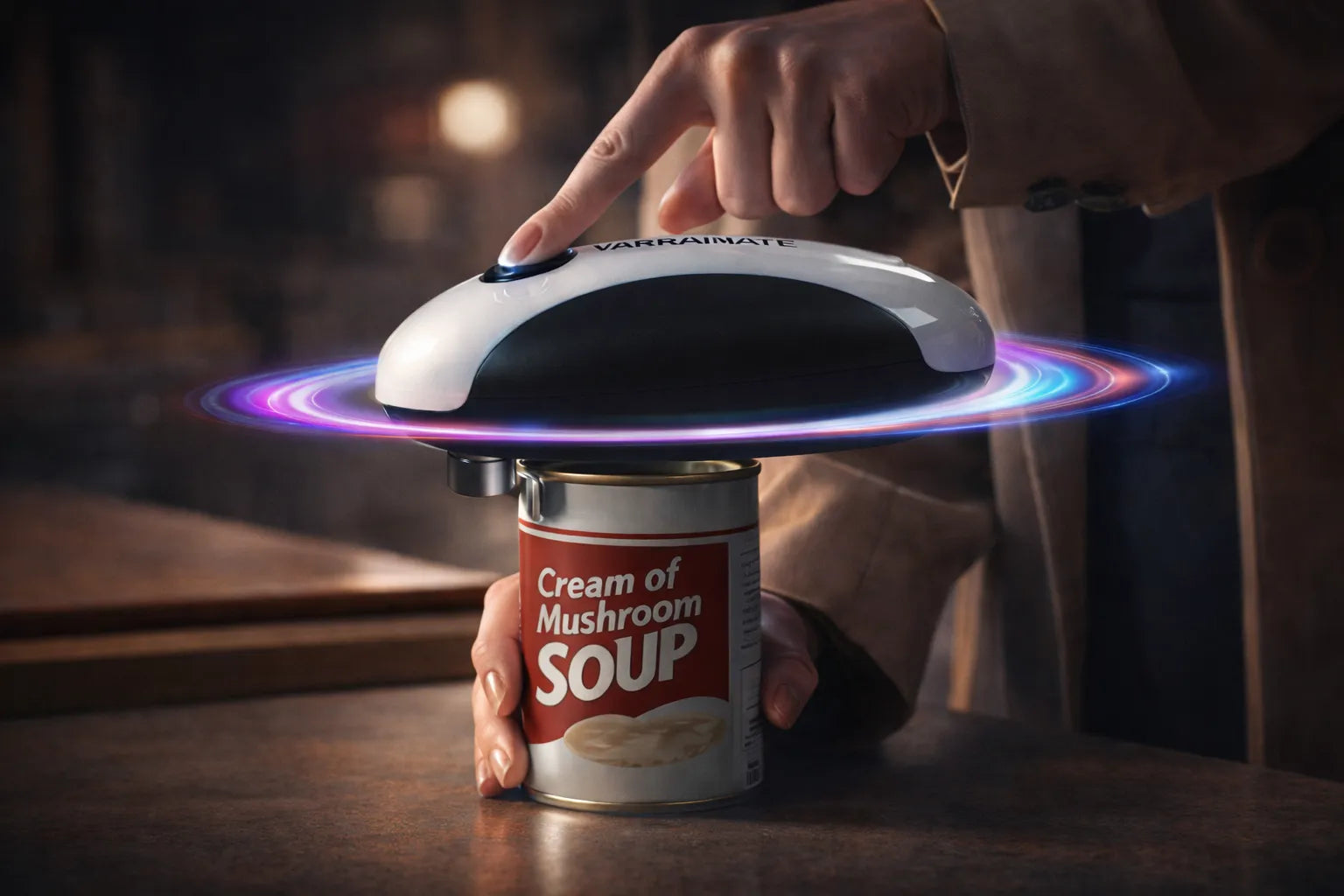 Open the can with yarramate can opener 