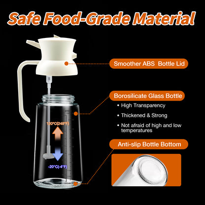 2 in 1 Oil Sprayer XL 18oz/550ml White