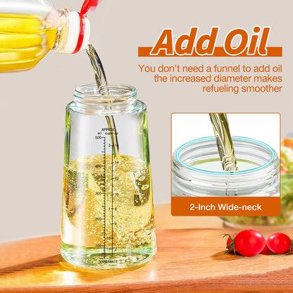 2 in 1 Oil Sprayer XL 18oz/550ml White