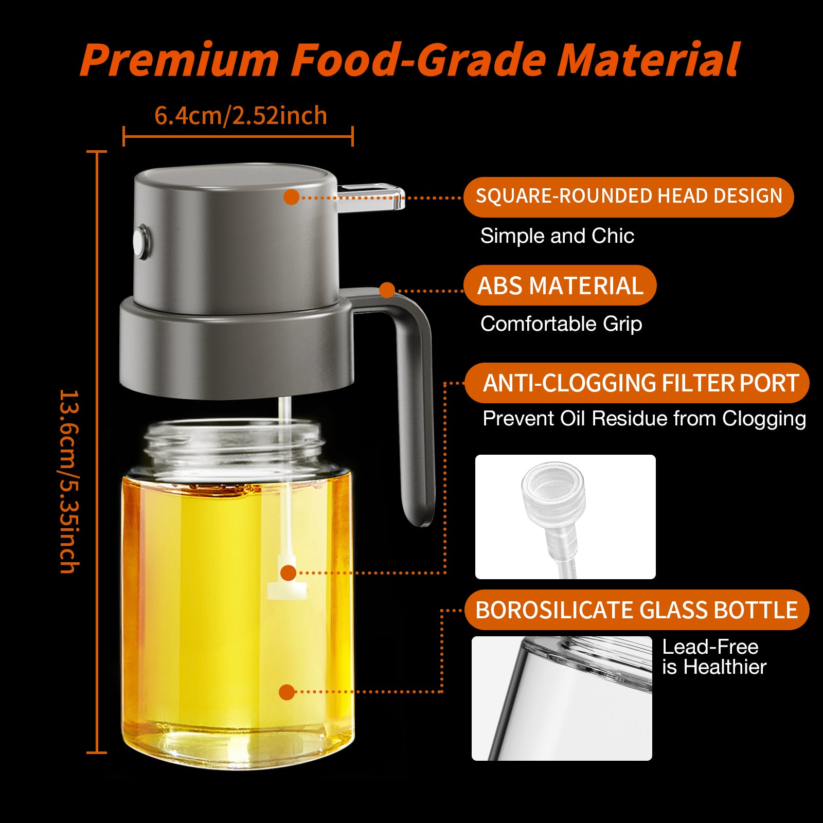Portable Mini Oil Sprayer Grey
