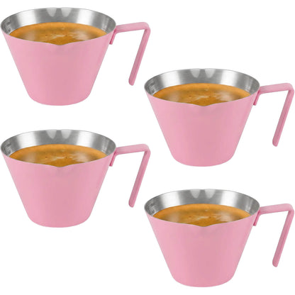 Stainless Steel Espresso Shot Cups with Spout - 2/4/10 Pack