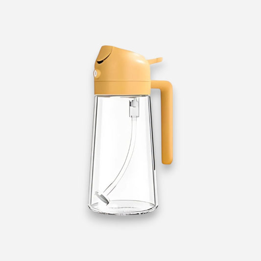 Stream,Spray 2 In 1 Glass Oil And Vinegar Dispenser Easy to use 16oz/470ml Green fo Air Fryer