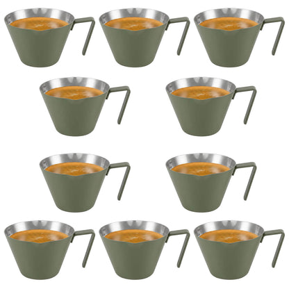 Stainless Steel Espresso Shot Cups with Spout - 2/4/10 Pack