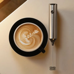 YARRAMATE 3 Speed Coffee Milk Frother Wand Handheld With Stand, Drink Mixer with 2 Whisks, Stainless Steel Coffee Beater for Lattes, Protein Shakes, Matcha, Egg