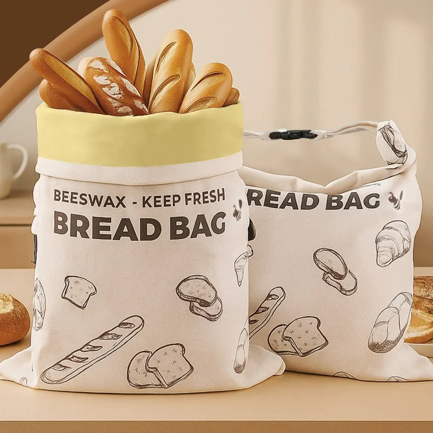 Beeswax Bread Bags without Zipper