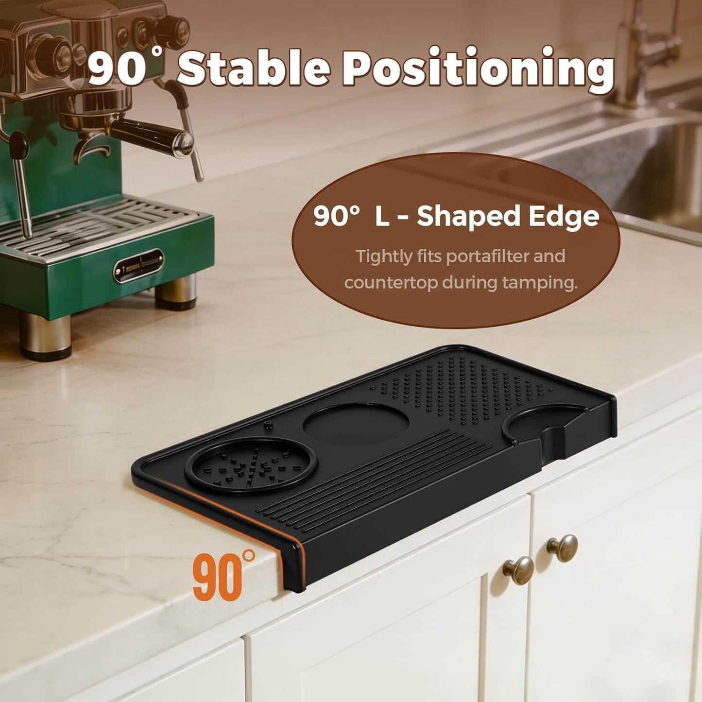 Silicone Espresso Tamping Mat, Coffee Tamper Station