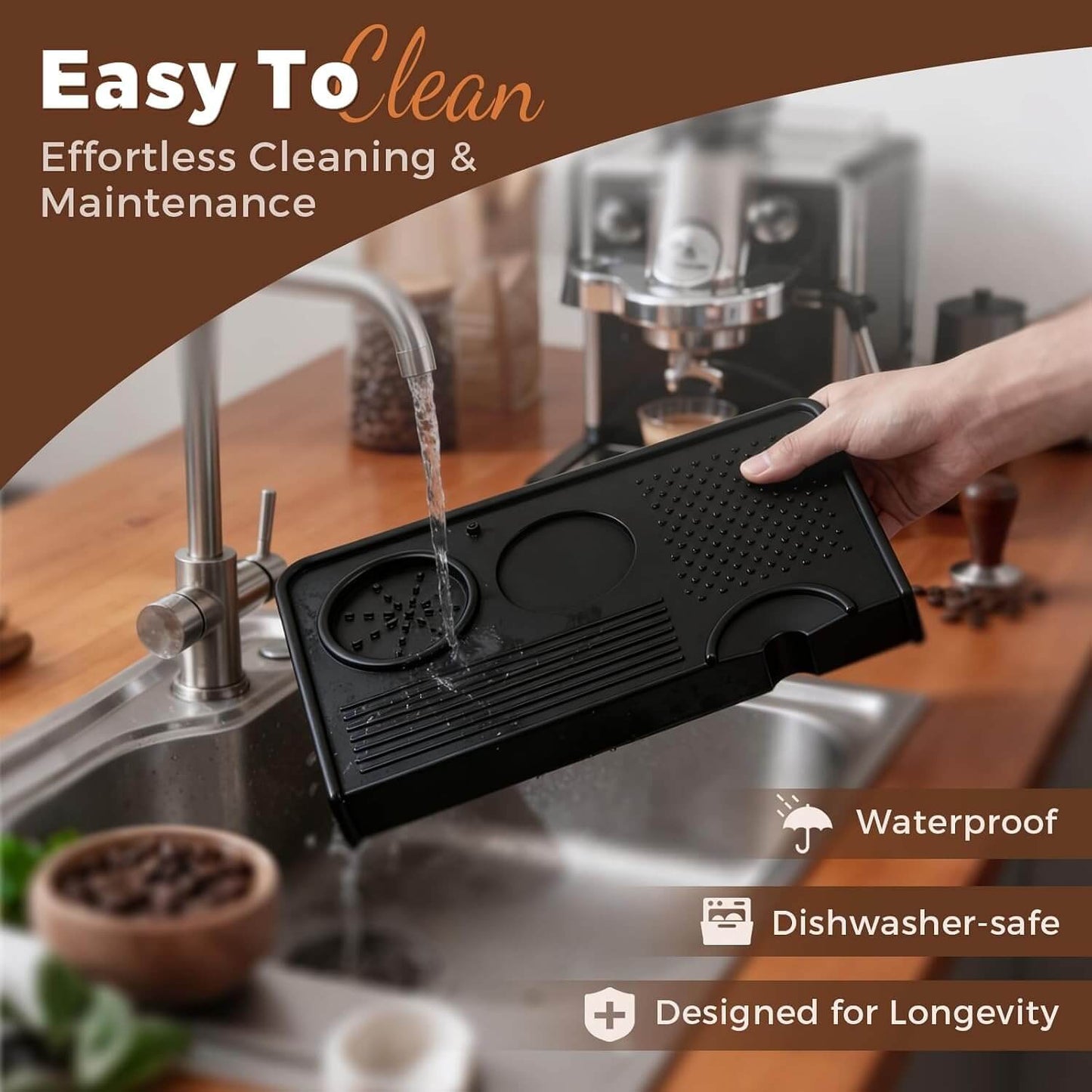 Silicone Espresso Tamping Mat, Coffee Tamper Station