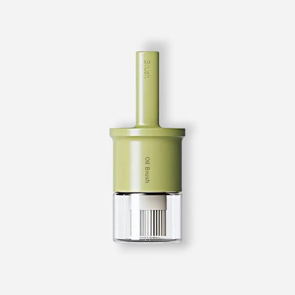 glass olive oil dispenser bottle with silicone brush