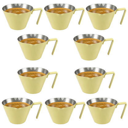 Stainless Steel Espresso Shot Cups with Spout - 2/4/10 Pack